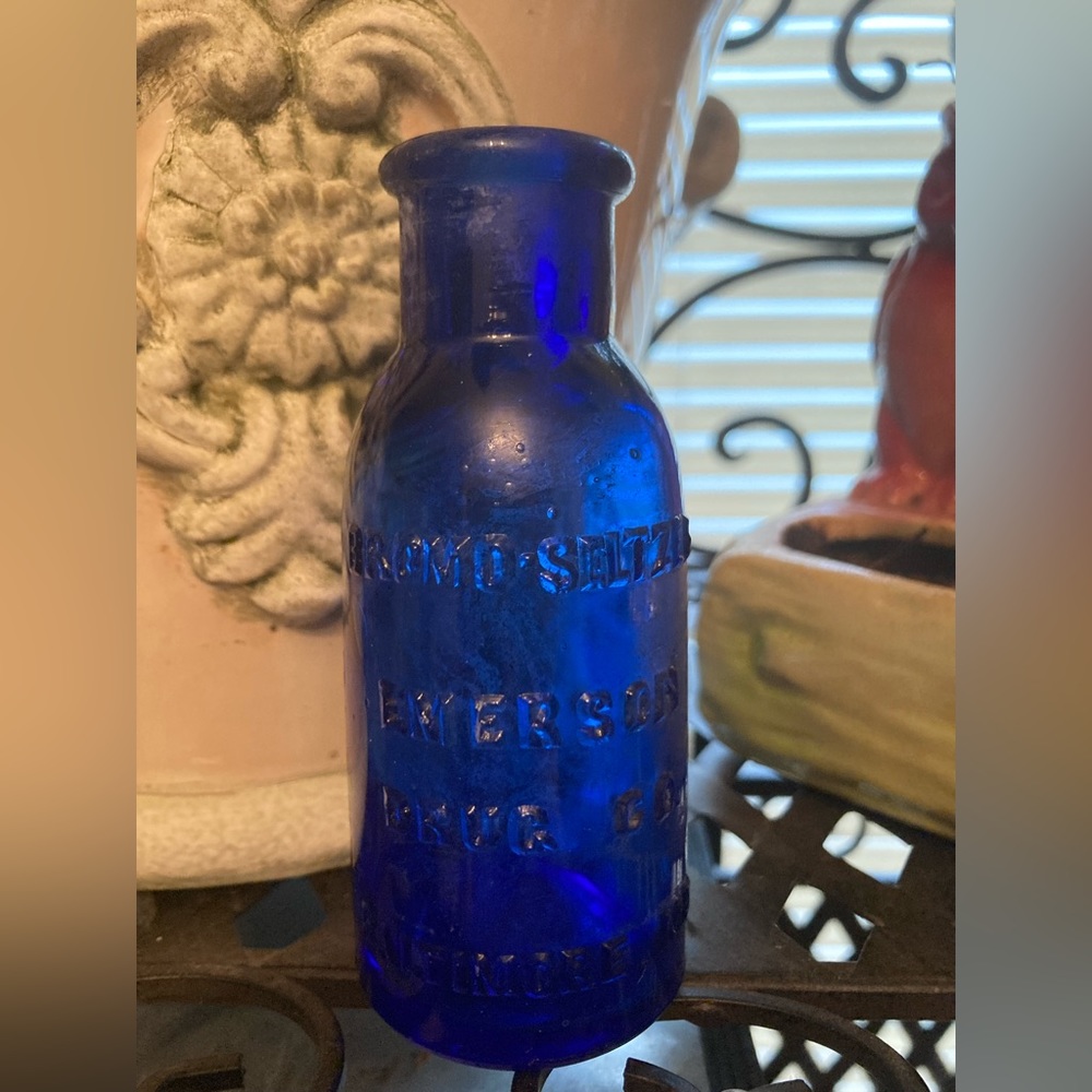 Beautiful Cobalt Blue Antique Medicine Bottle